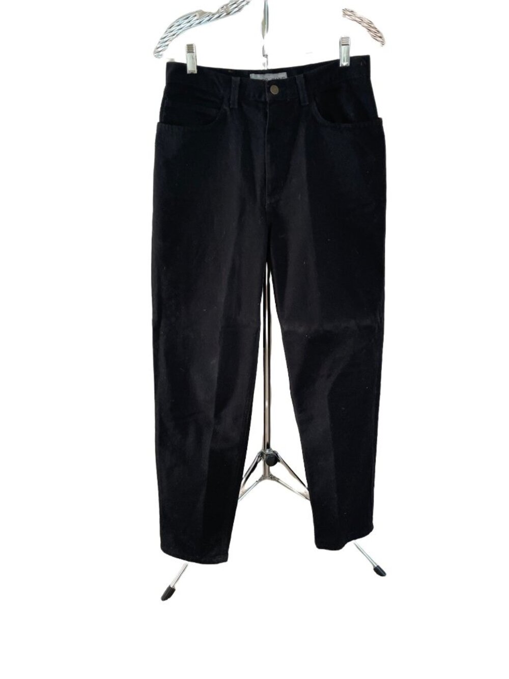 Jones Jeans Vintage 8 Black Denim High-Waist Straight-Leg Jeans